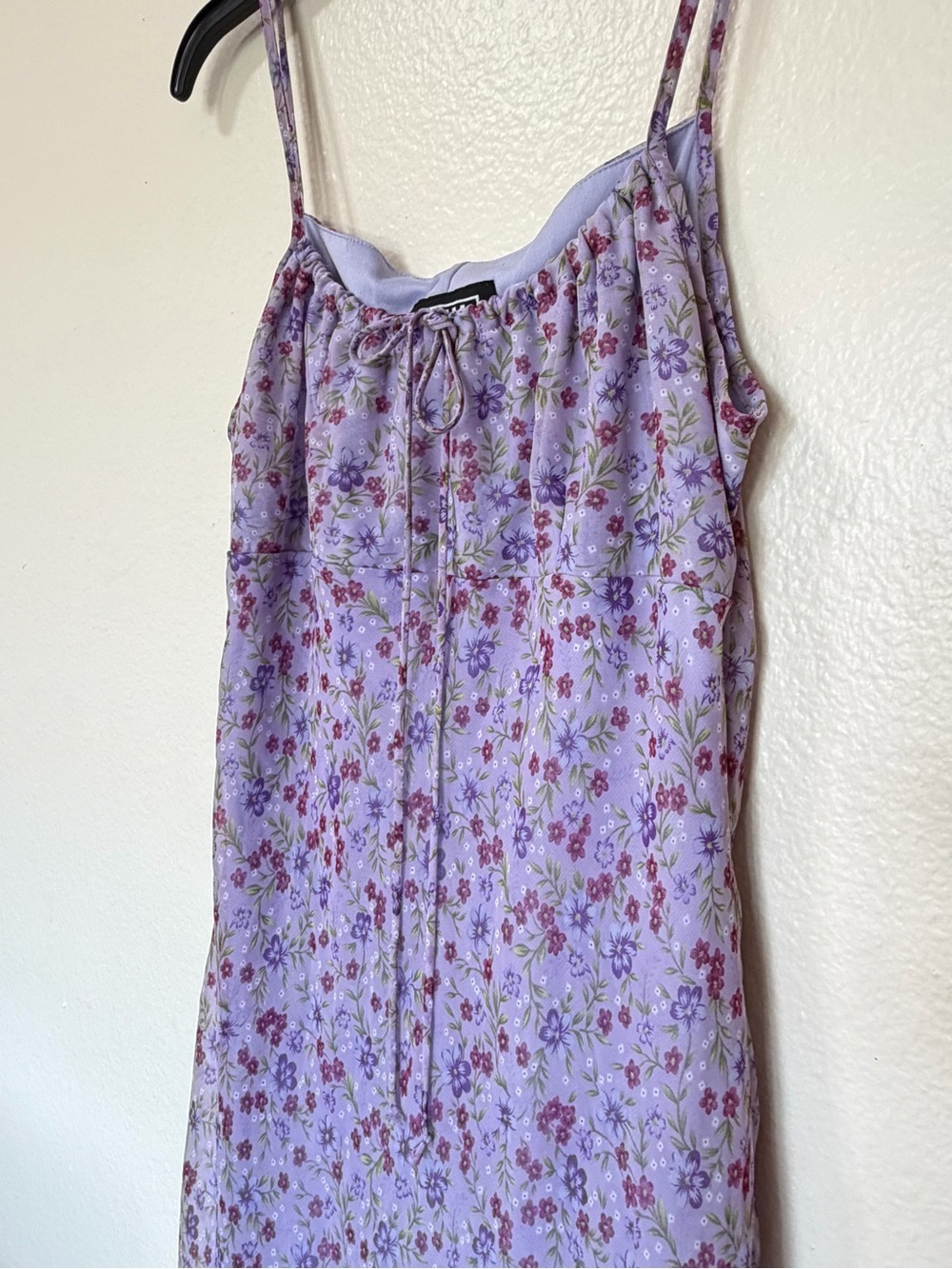 Reformation vintage purple Lavender grunch 90s y2k Floral Midi Dress - Picture 3 of 7